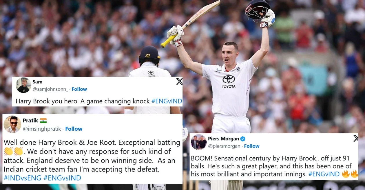 ENG vs IND: Fans applaud as Harry Brook’s blistering century turns the tide at the Oval England inch closer to victory on Day 4 of fifth Test
