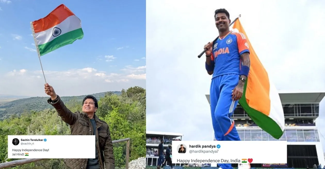 From Sachin Tendulkar to Hardik Pandya: Indian cricketers flood social media with wishes on India’s 79th Independence Day