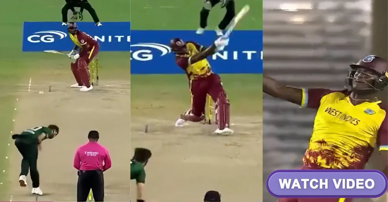 WATCH: Jason Holder holds his nerve with last-ball boundary as West Indies end winless drought against Pakistan in T20Is in tense chase