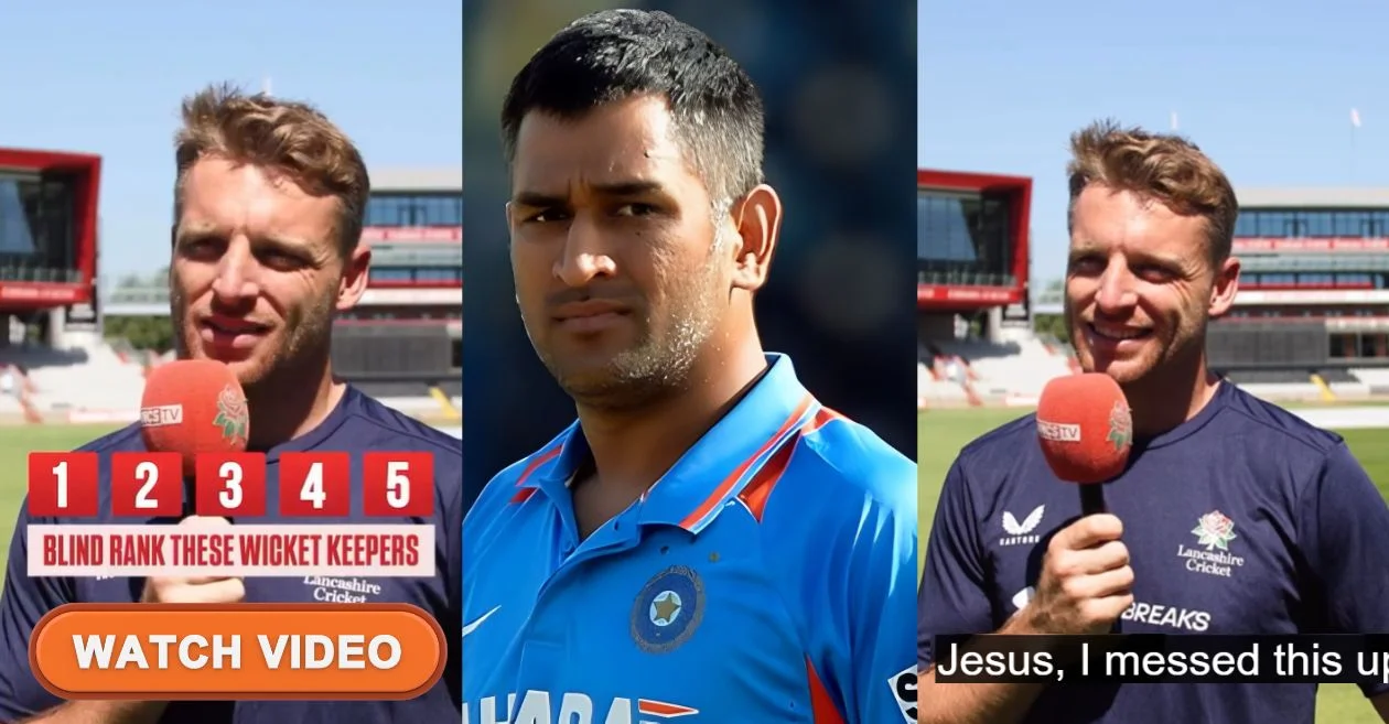 WATCH: MS Dhoni not in top three as Jos Buttler blind ranks the best 5 wicketkeepers