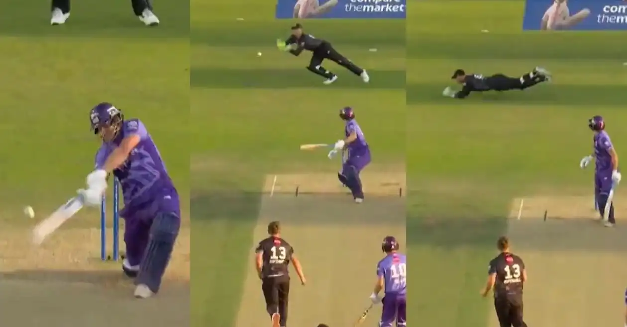 WATCH: Jos Buttler plucks a sensational catch to dismiss Michael Pepper in The Hundred 2025
