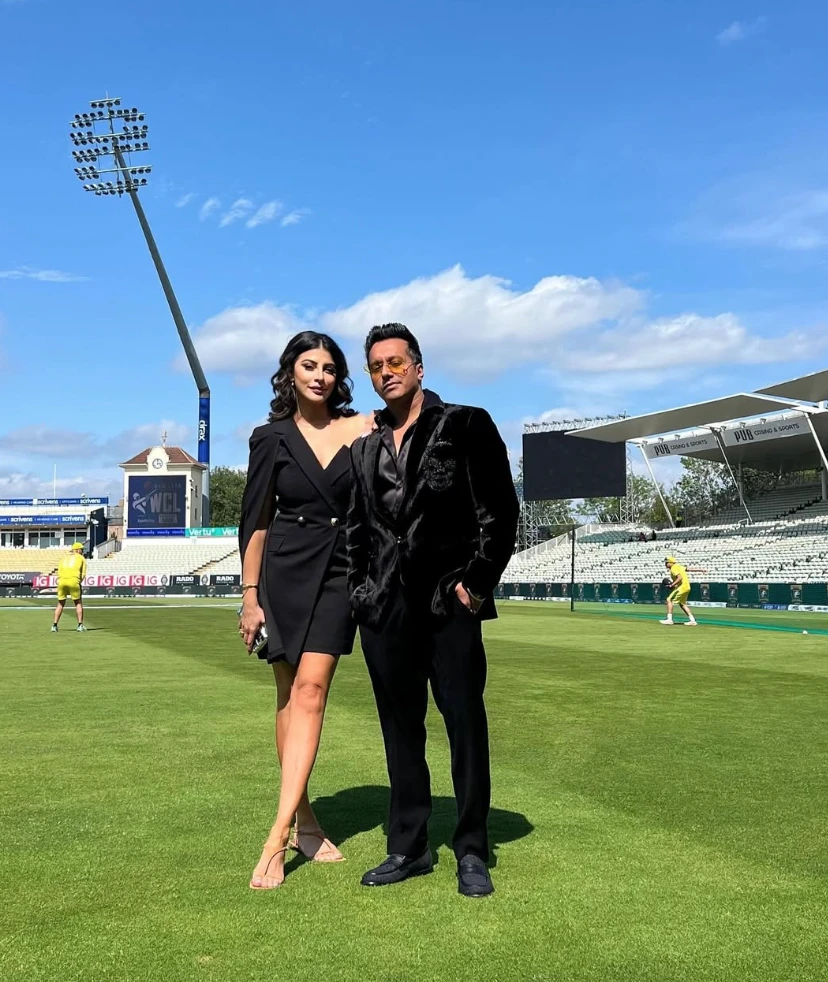 Karishma Kotak with WCL owner Harshit Tomar