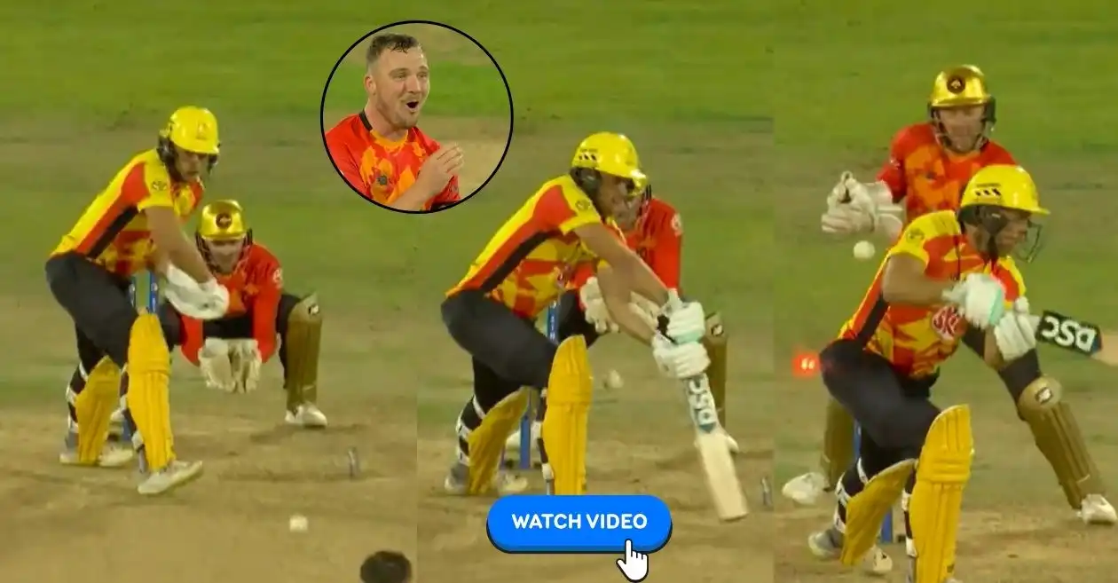WATCH: Liam Patterson-White cleans up David Willey with the ‘ball of the tournament’ in The Hundred 2025