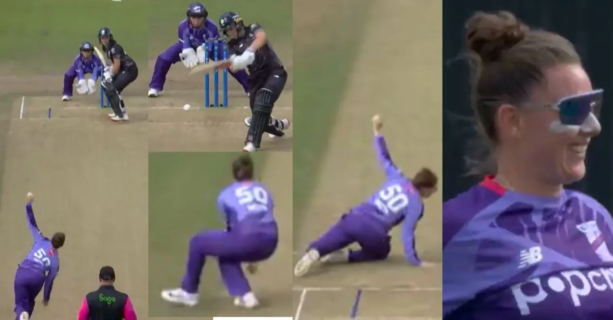 WATCH: Linsey Smith’s brilliant reflexes sends Amelia Kerr packing in the Hundred Women’s 2025
