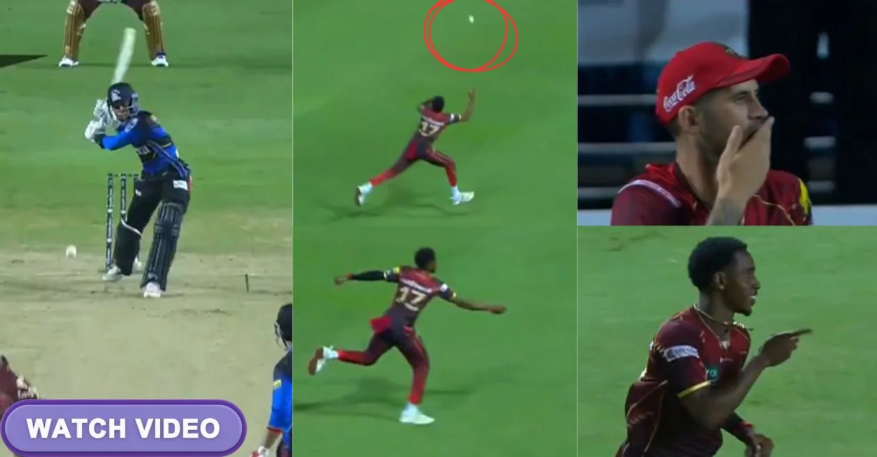 WATCH: McKenny Clarke’s one-handed screamer steals show as Trinbago Knight Riders beat Antigua and Barbuda Falcons in CPL 2025