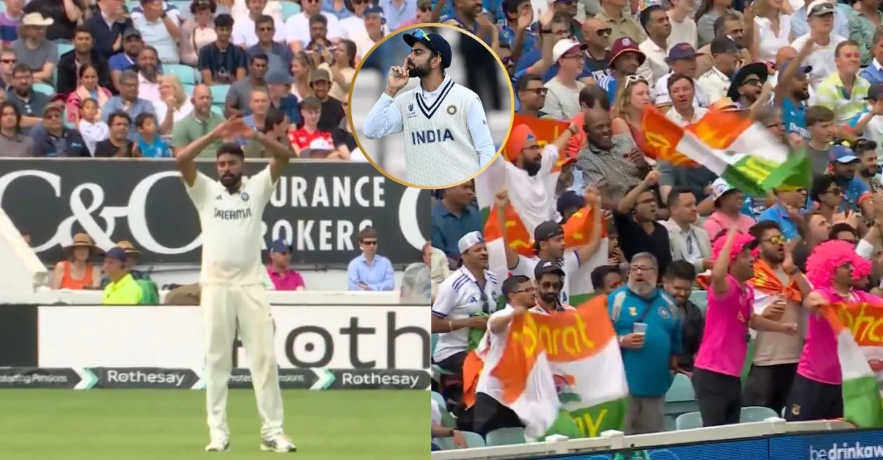 ENG vs IND [WATCH]: Mohammed Siraj turns into Virat Kohli; fires up crowd with passionate appeal