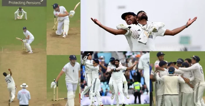 ENG vs IND [WATCH]: Mohammed Siraj seals India’s victory with a stunning yorker to dismiss Gus Atkinson at The Oval