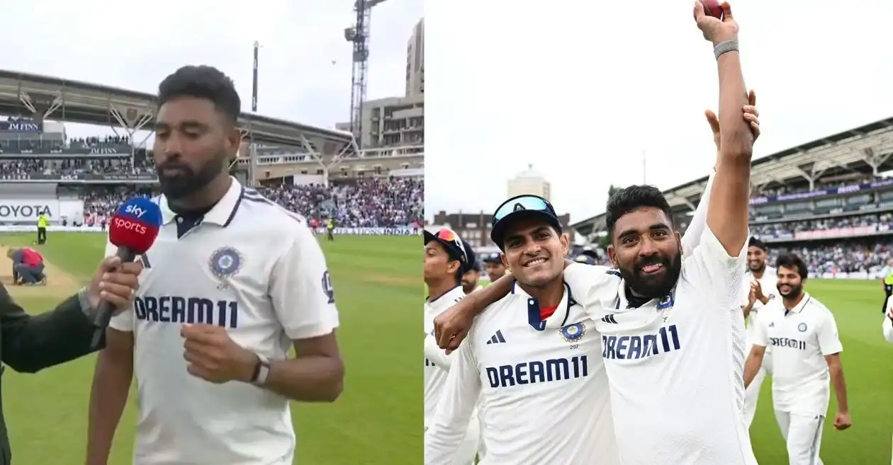 ENG vs IND: Mohammed Siraj’s heartfelt reaction after guiding India to series-levelling win at The Oval