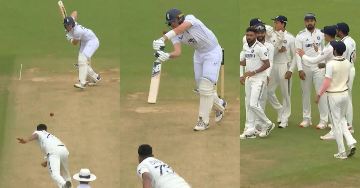 ENG vs IND [WATCH]: Mohammed Siraj’s brilliant spell ends Jamie Smith’s resistance as India clinches epic win in Oval thriller on Day 5