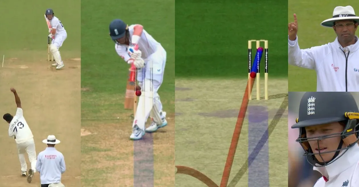 ENG vs IND [WATCH]: Mohammed Siraj’s magical inswinger castles Ollie Pope on Day 4 of the fifth Test