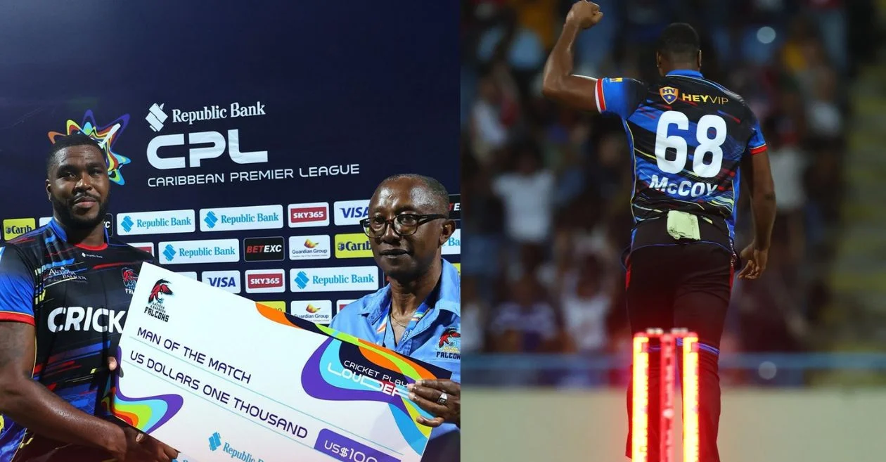 CPL 2025: Obed McCoy’s destructive bowling helps Antigua and Barbuda Falcons edge past Trinbago Knight Riders in a thriller
