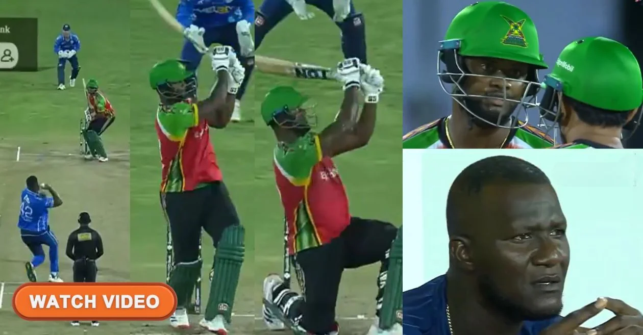 WATCH: 22 runs in one ball – Oshane Thomas’ nightmare moment against Romario Shepherd in the CPL 2025