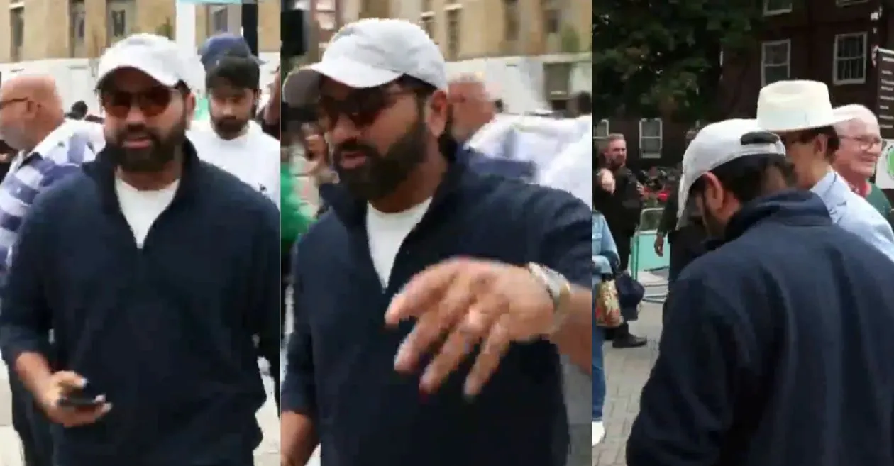 ENG vs IND [WATCH]: Rohit Sharma spotted at the Oval stadium ticket queue on Day 3 of the fifth Test
