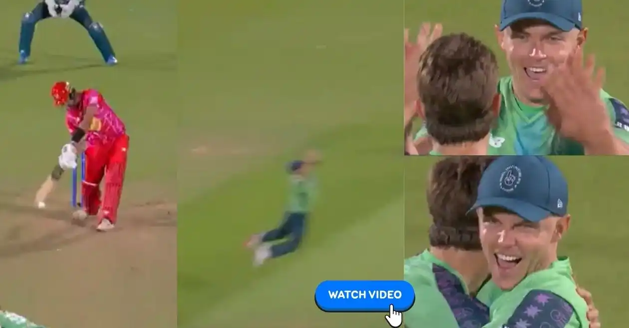 WATCH: Sam Curran pulls off a stunning catch off brother Tom Curran’s bowling in The Hundred 2025