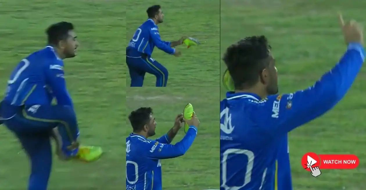 WATCH: Tabraiz Shamsi brings out his iconic ‘shoe call’ celebration in CPL 2025