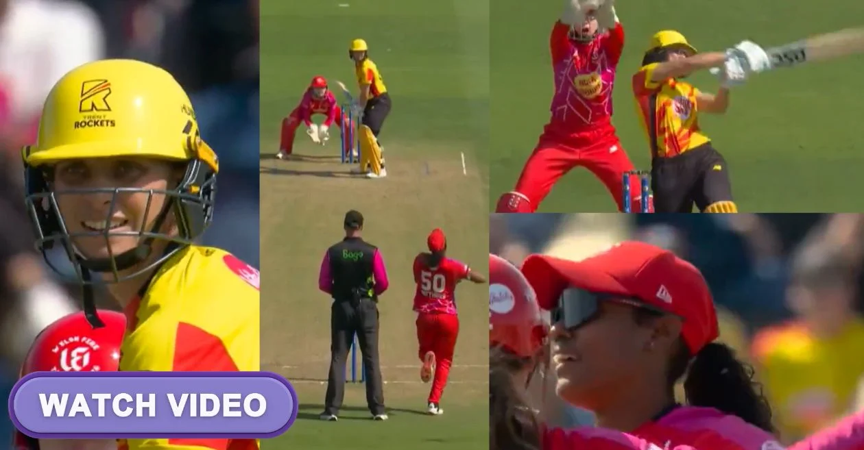 WATCH: Trent Rockets batter Ashleigh Gardner undone by an unexpected bouncer from Welsh Fire spinner Hayley Matthews – The Hundred Women 2025