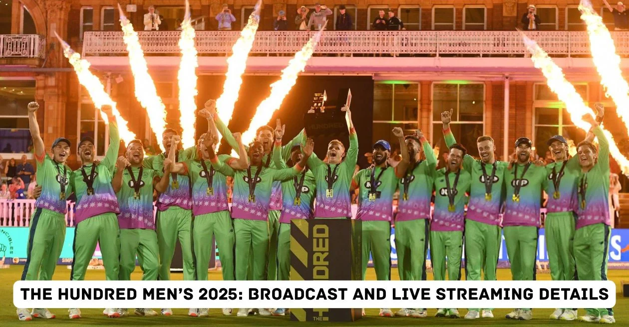 The Hundred Men’s 2025: Broadcast and Live Streaming Details – When and where to watch in India, Australia, USA, UK, Caribbean & other countries