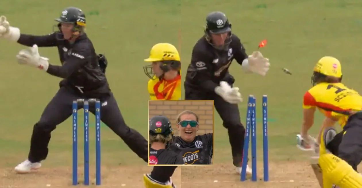 WATCH: Beth Mooney’s incredible stumping sends Nat Sciver-Brunt packing off Sophie Ecclestone’s bowling | The Hundred Women 2025