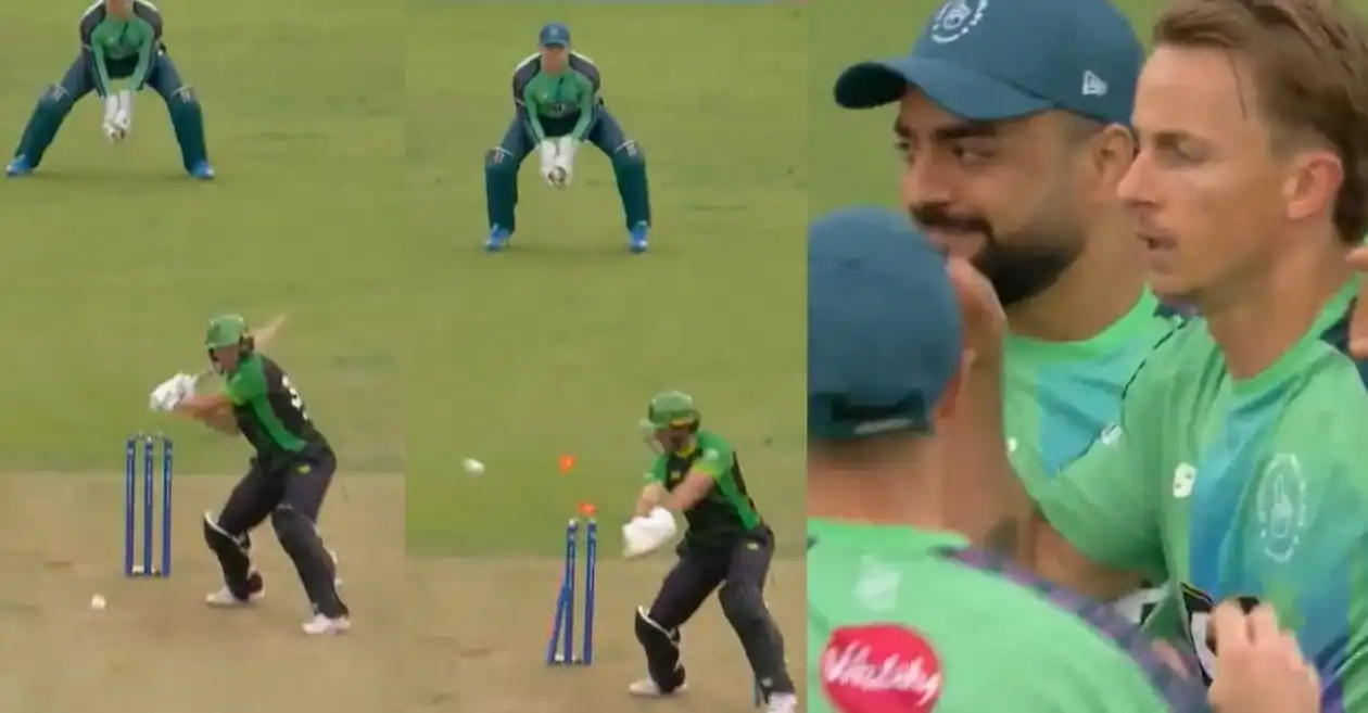 WATCH: Tom Curran cleans up Laurie Evans with a ripper as Oval Invincibles triumph over Southern Brave in The Hundred 2025