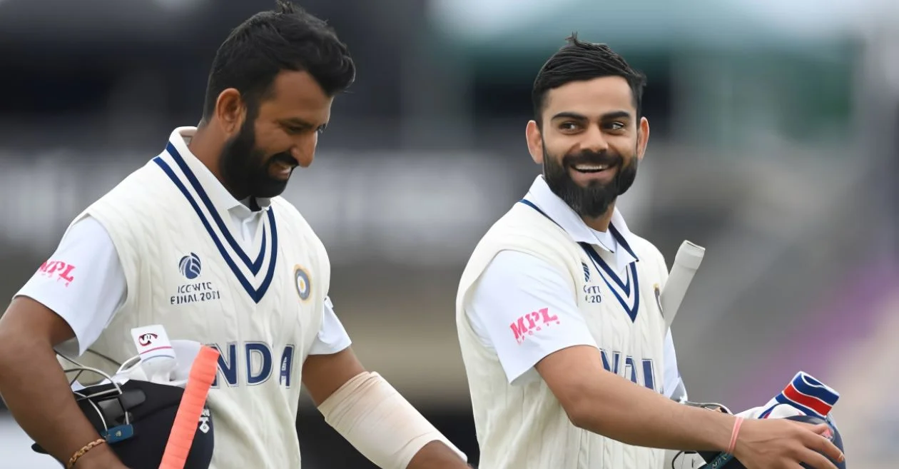Virat Kohli’s emotional message for Cheteshwar Pujara on retirement breaks the internet