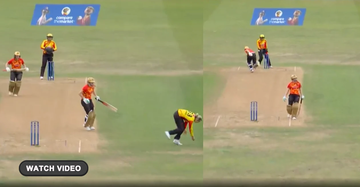 [WATCH] Direct-hit magic: Ashleigh Gardner sends Marie Kelly packing | The Hundred Women 2025