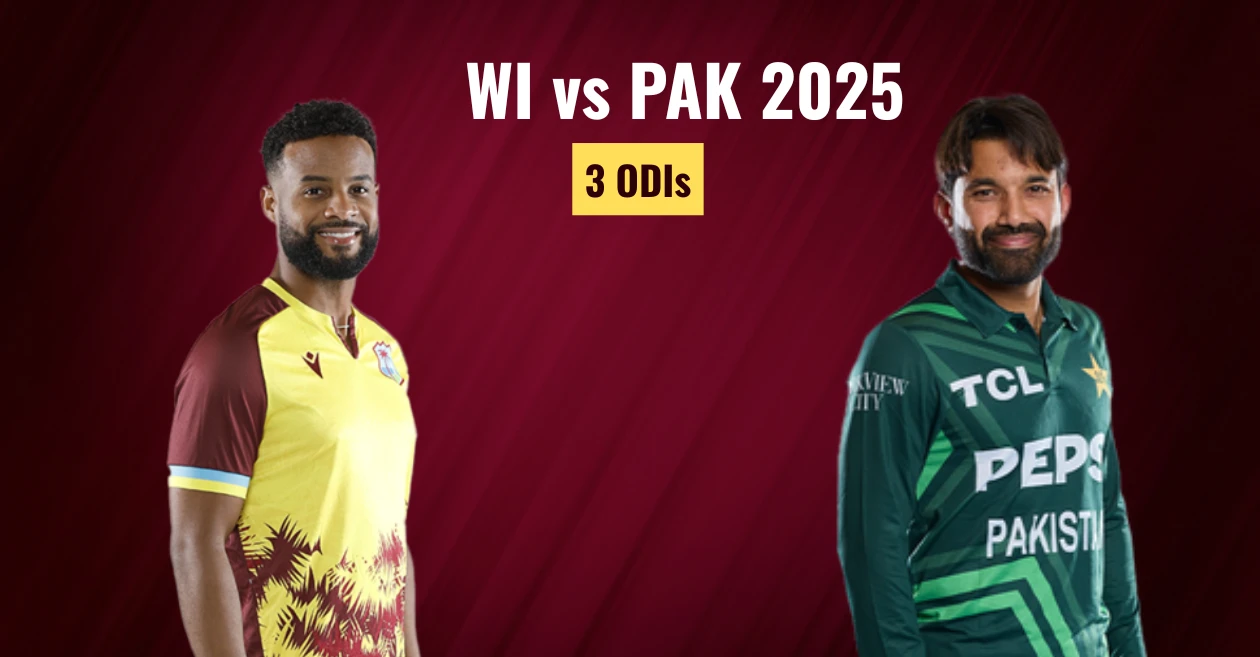 WI vs PAK, ODI Series: Schedule, Squads, Broadcast and Live Streaming details | Pakistan tour of West Indies 2025