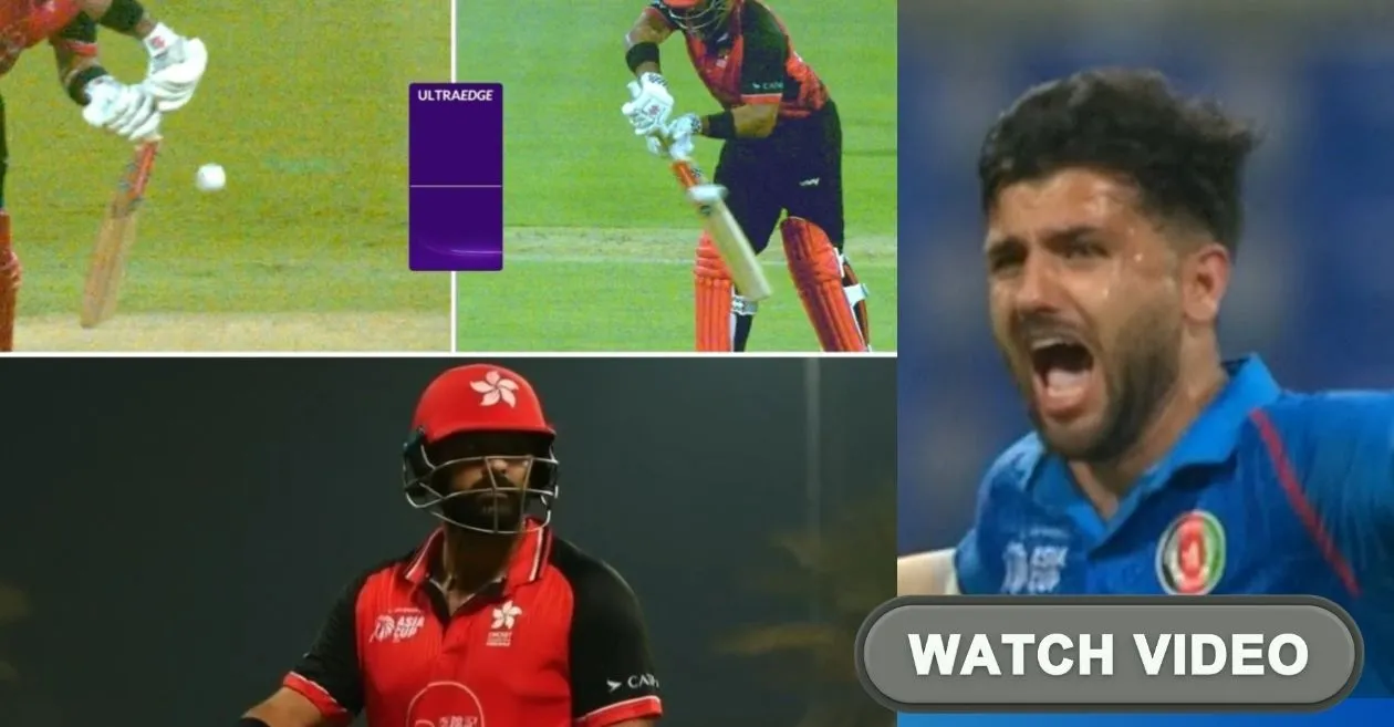 Asia Cup 2025 [WATCH]: Anshuman Rath falls to Fazalhaq Farooqi after brain fade moment in AFG vs HK clash