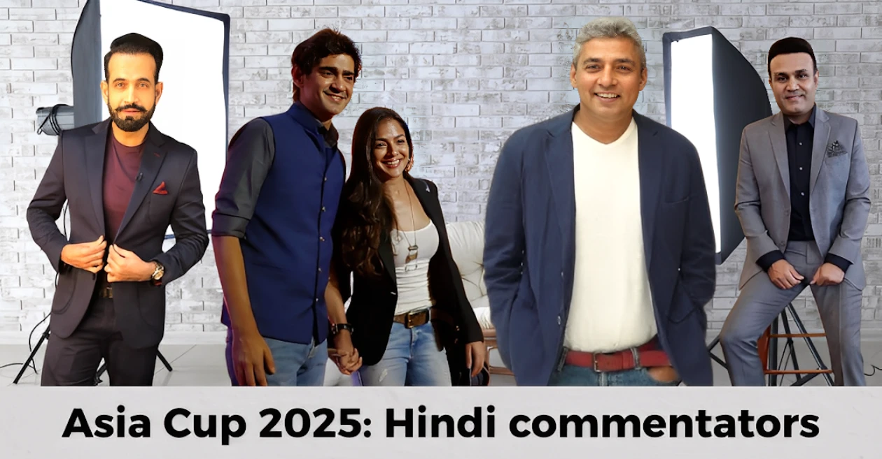 From Irfan Pathan, Gaurav Kaur to Virender Sehwag, Ajay Jadeja: Full list of hindi commentators and presenters for Asia Cup 2025