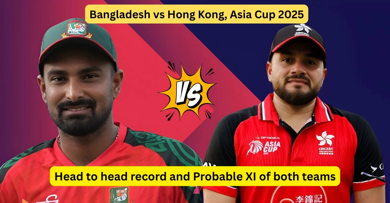 Bangladesh vs Hong Kong, Asia Cup 2025: Head to head record and Probable XI of both teams