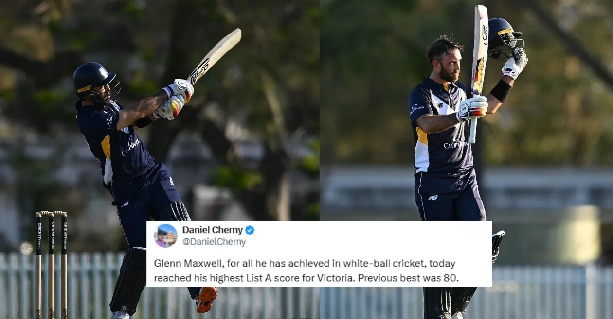 Fans go wild as Glenn Maxwell lights up Australia’s Domestic One Day Cup with a whirlwind century in Queensland vs Victoria clash