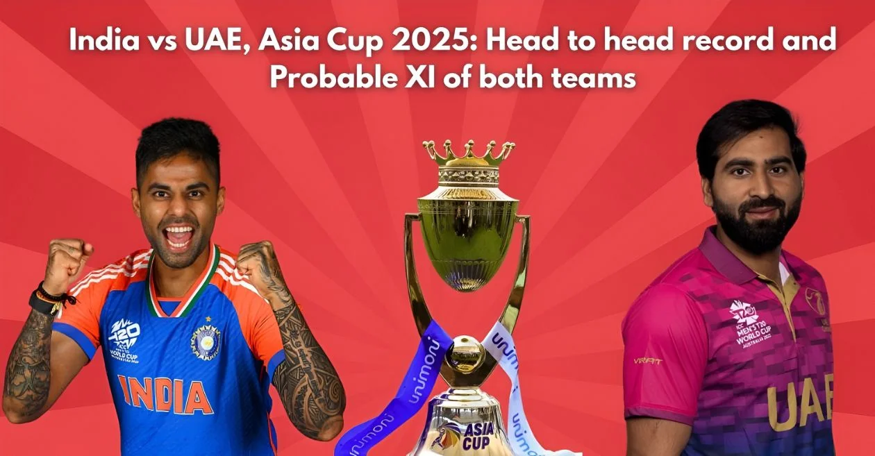 India vs UAE, Asia Cup 2025: Head to head record and Probable XI of both teams