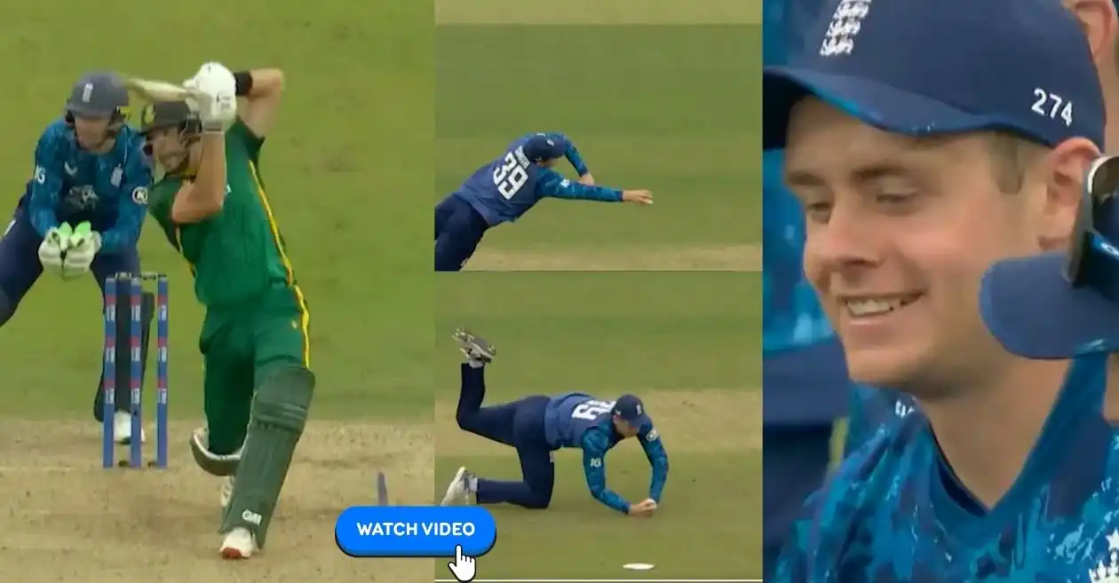 ENG vs SA [WATCH]: Jamie Smith plucks a one-handed stunner to dismiss Aiden Markram in 1st ODI