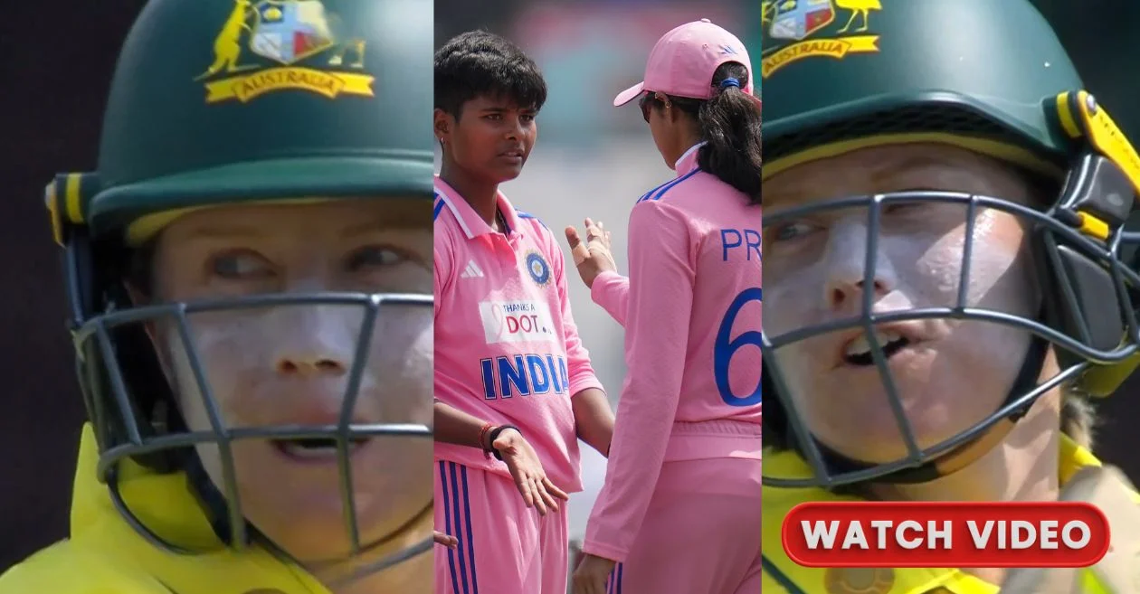 WATCH: Alyssa Healy drops ‘F’ bomb after being dismissed by Kranti Goud for the 3rd successive time in Women’s ODI series