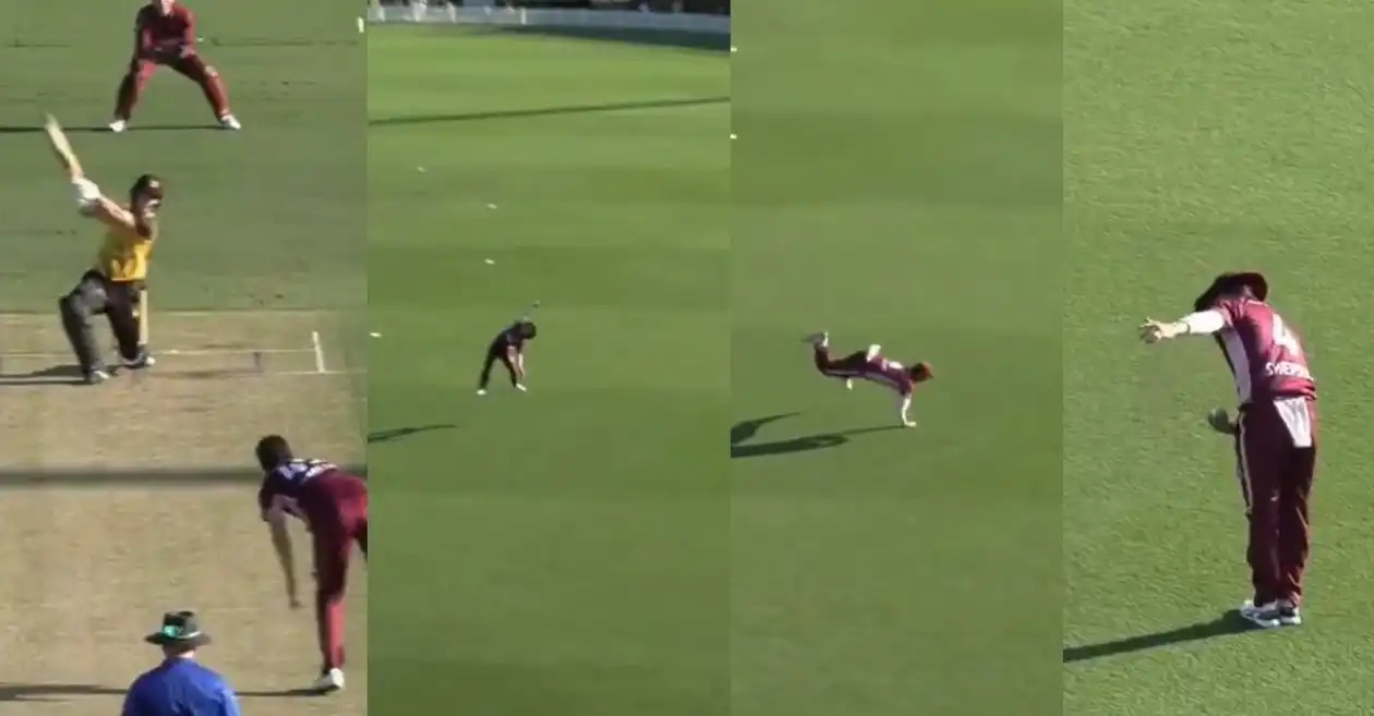 WATCH: Mitchell Swepson plucks a one-handed blinder to dismiss Joel Curtis in Australia One Day Cup 2025-26