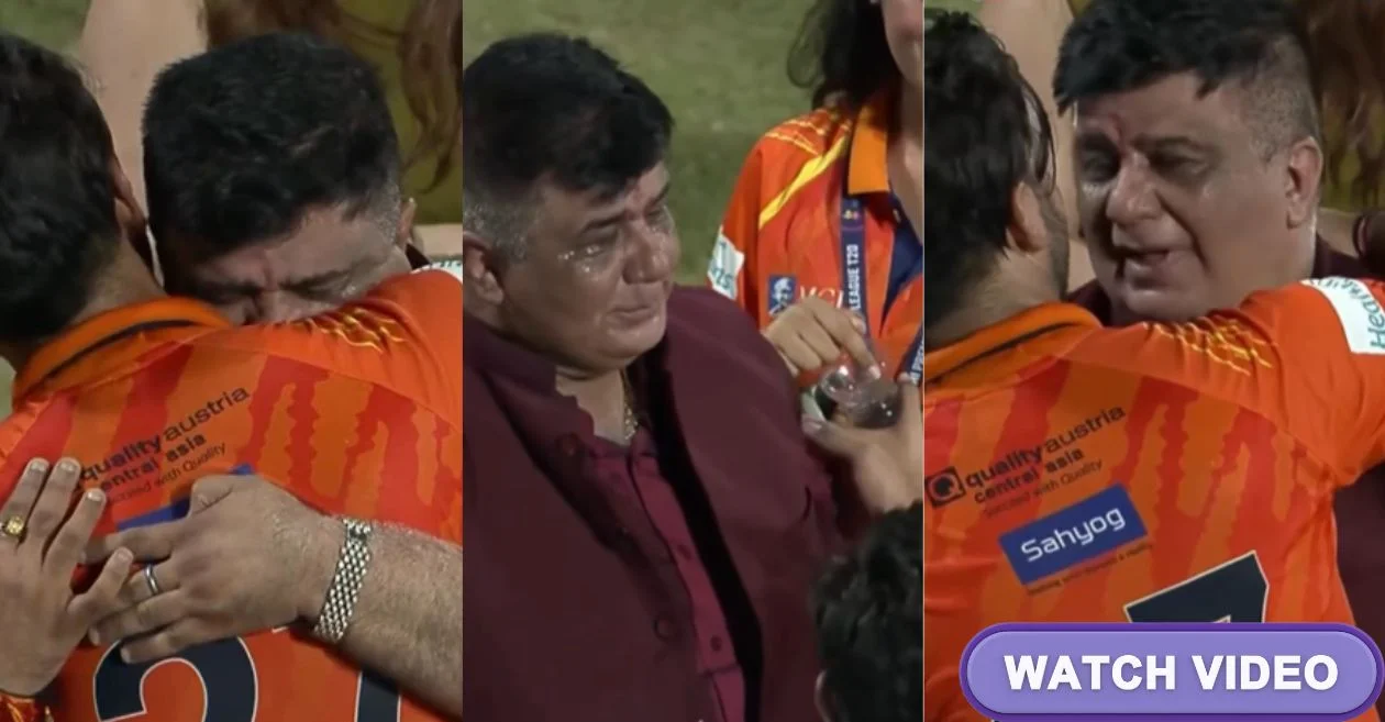 WATCH: West Delhi Lions owner Rajan Chopra can’t hold back tears; embraces Nitish Rana after DPL 2025 triumph