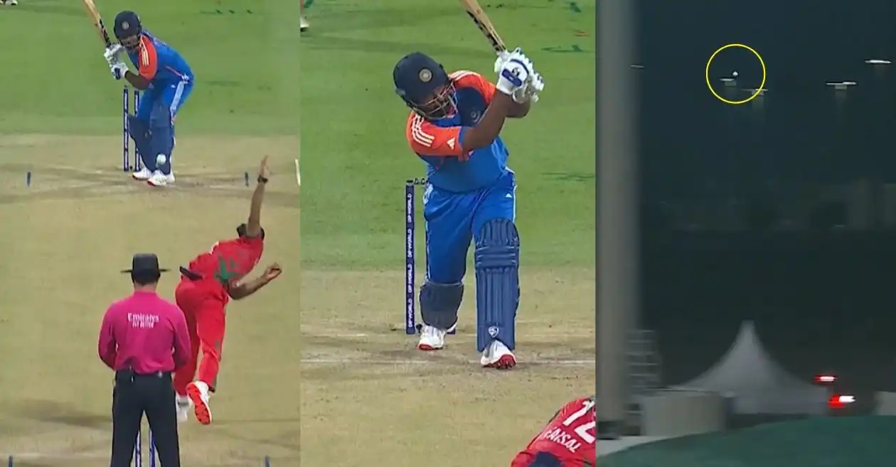 WATCH: Sanju Samson hits Shah Faisal for a humungous six in IND vs OMN clash at Asia Cup 2025