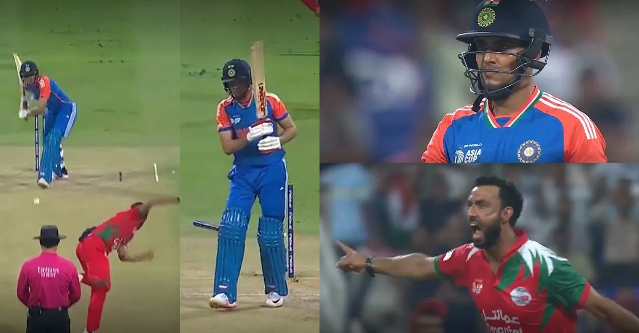 Asia Cup 2025 [WATCH]: Shah Faisal castles Shubman Gill with a peach in IND vs OMN clash
