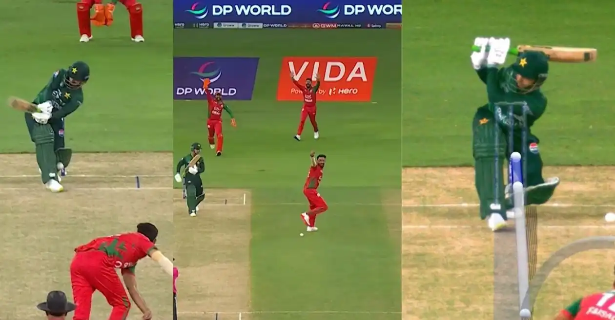 WATCH: Shah Faisal dismisses Saim Ayub for a golden duck in PAK vs OMN Asia Cup 2025 clash