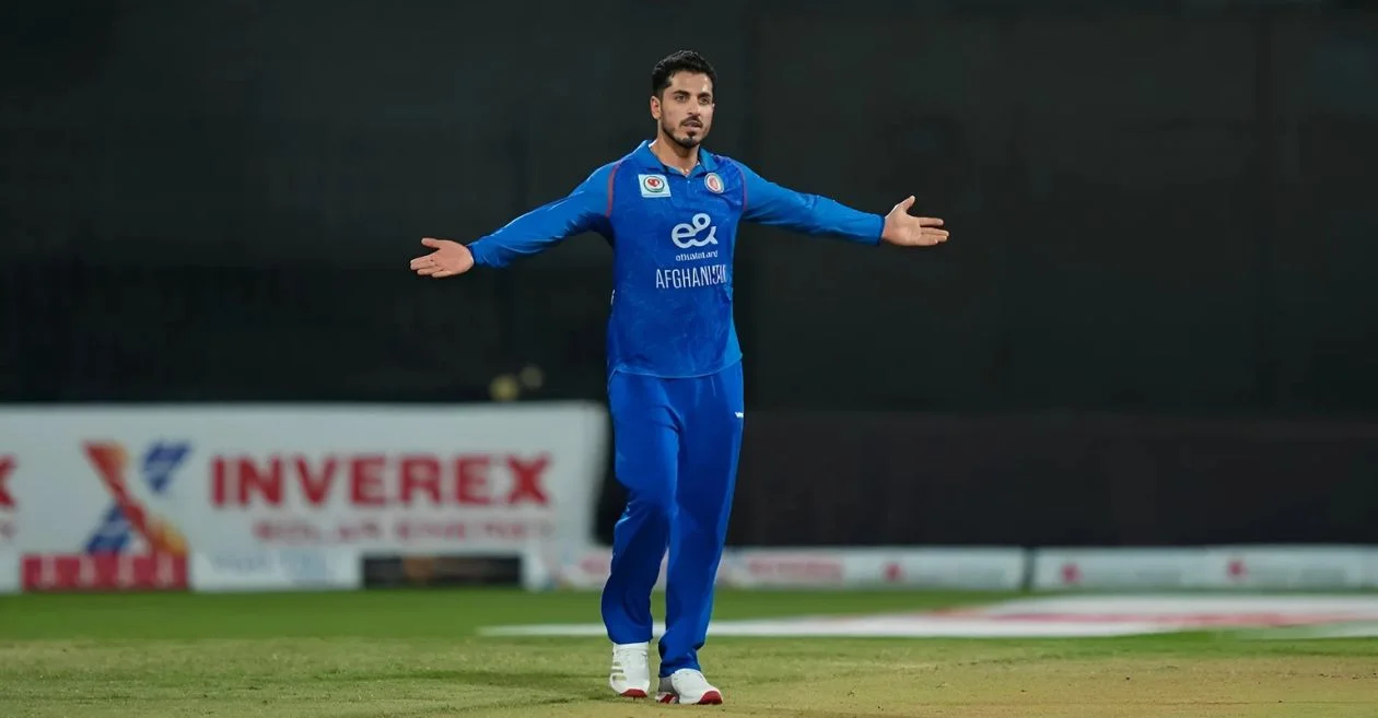 Sharafuddin Ashraf’s brilliance with the ball guides Afghanistan to thrilling 4-run win over UAE in T20I Tri-Series 2025
