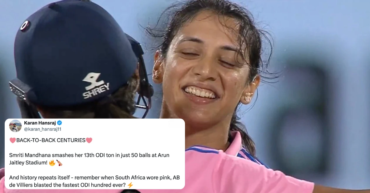 Fans go berserk as Smriti Mandhana smashes the fastest century by an Indian and the second fastest overall in Women’s ODIs | IND-W vs AUS-W