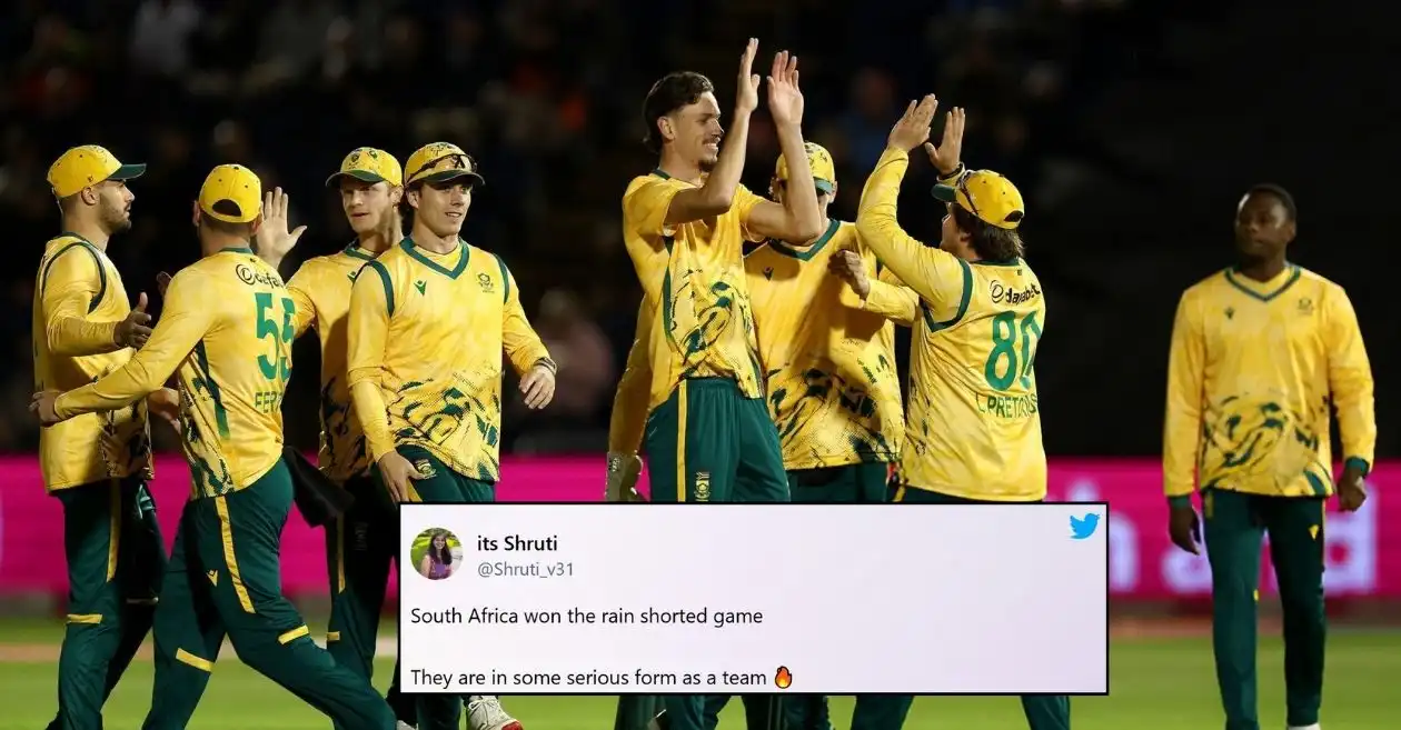 Fans react as South Africa edge England by 14 runs in a rain-hit first T20I at Cardiff