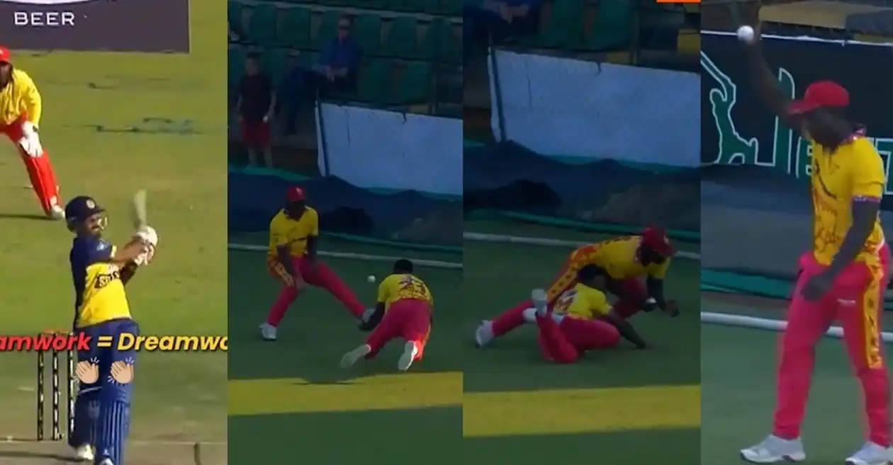 ZIM vs SL [WATCH]: Tony Munyonga’s stunning reflex catch dismisses Dasun Shanaka in the 1st T20I