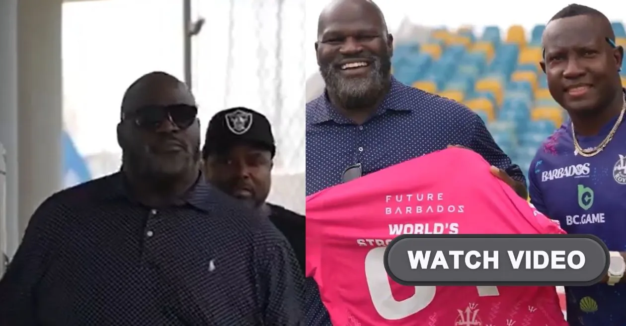 WATCH: Mark Henry visits Barbados Royals camp in CPL 2025 and takes home a rare gift